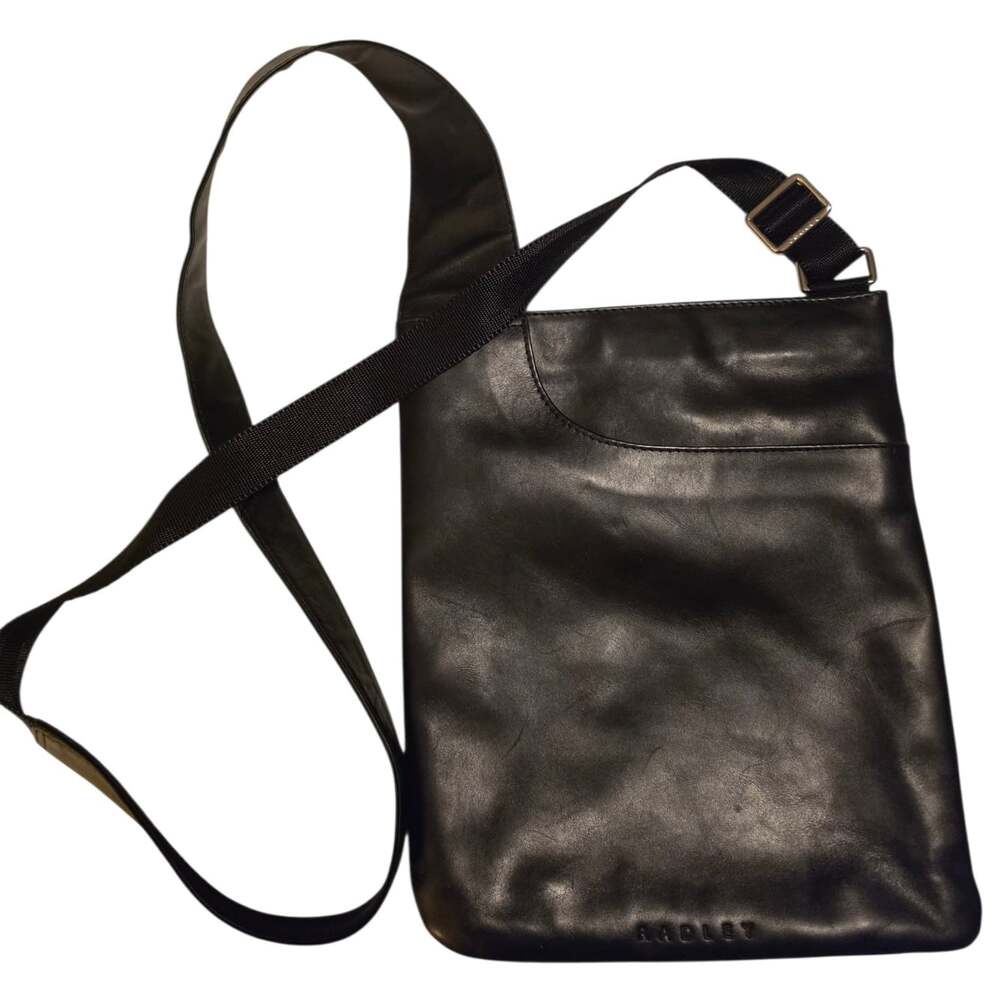 Radley London Medium Leather Crossbody Pockets Womens Black Bag